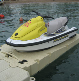 rotoport floating platform for jet ski