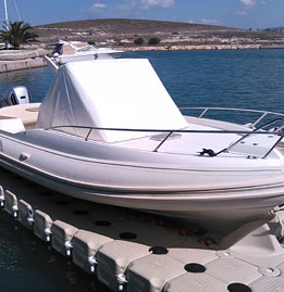 boat lift floating hauling system